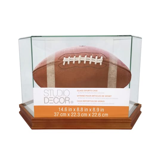 6 Pack: Football Display Case by Studio D&#xE9;cor&#xAE;